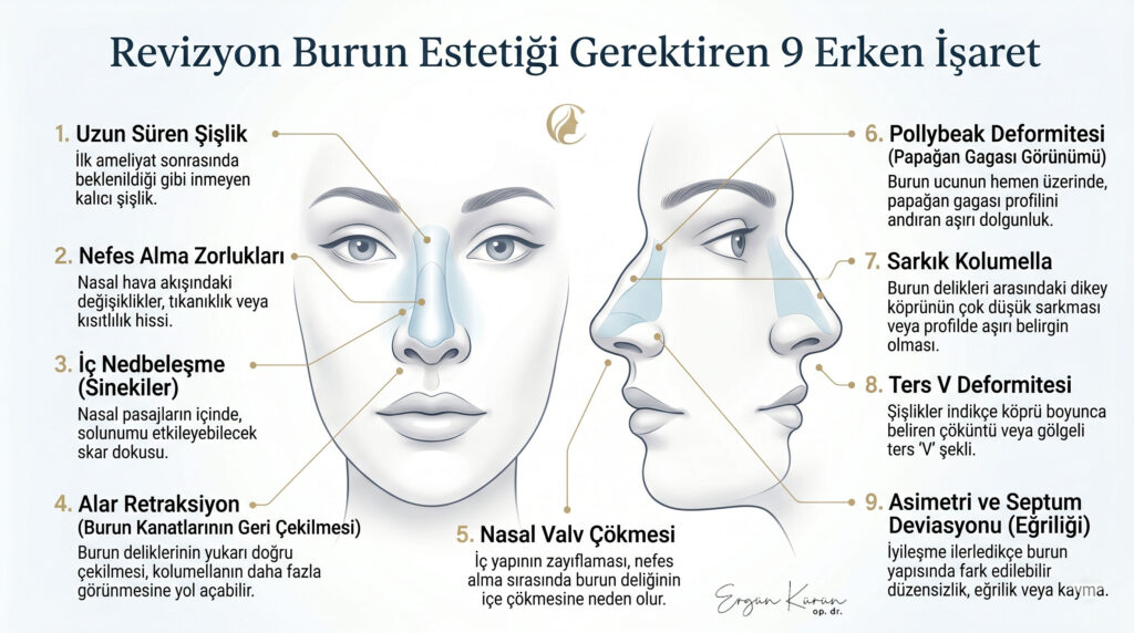 revizyon rinoplasti 9 isaret